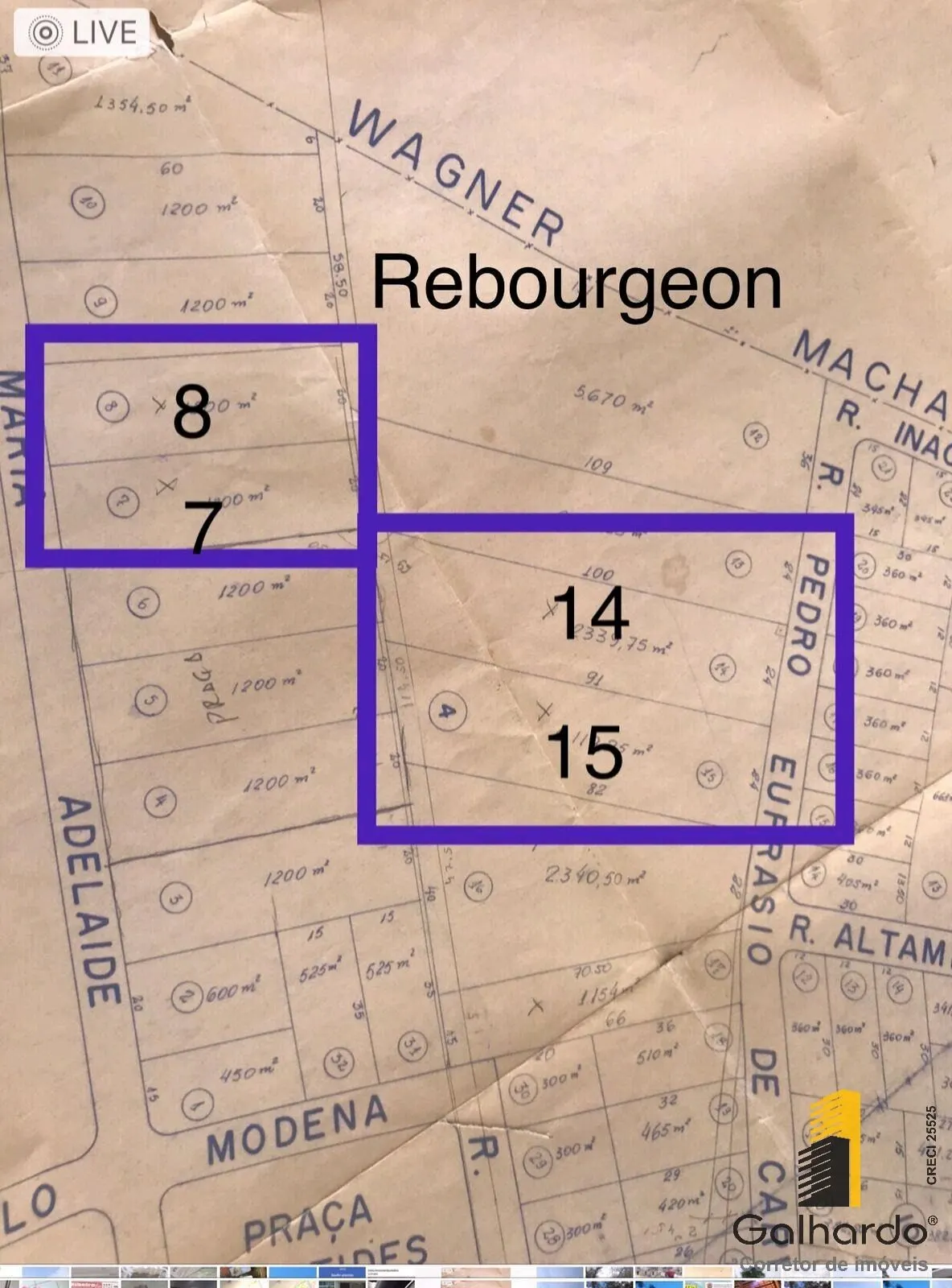 Foto 3 de Conjunto de 4 lotes com cerca de 5.000 m² no total, Rebourgeon