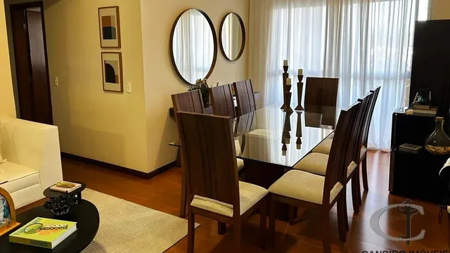 Foto 1 de Apartamento mobiliado nas fotos, com sala de jantar e sacada, Varginha