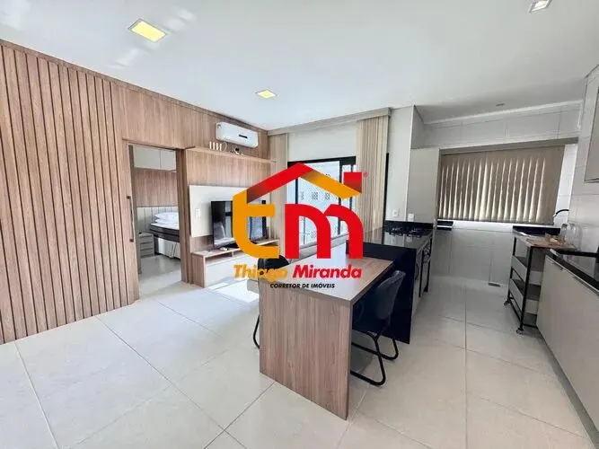 Foto 3 de Apartamento mobiliado de 1 suíte com varanda e piscina aquecida, Centro