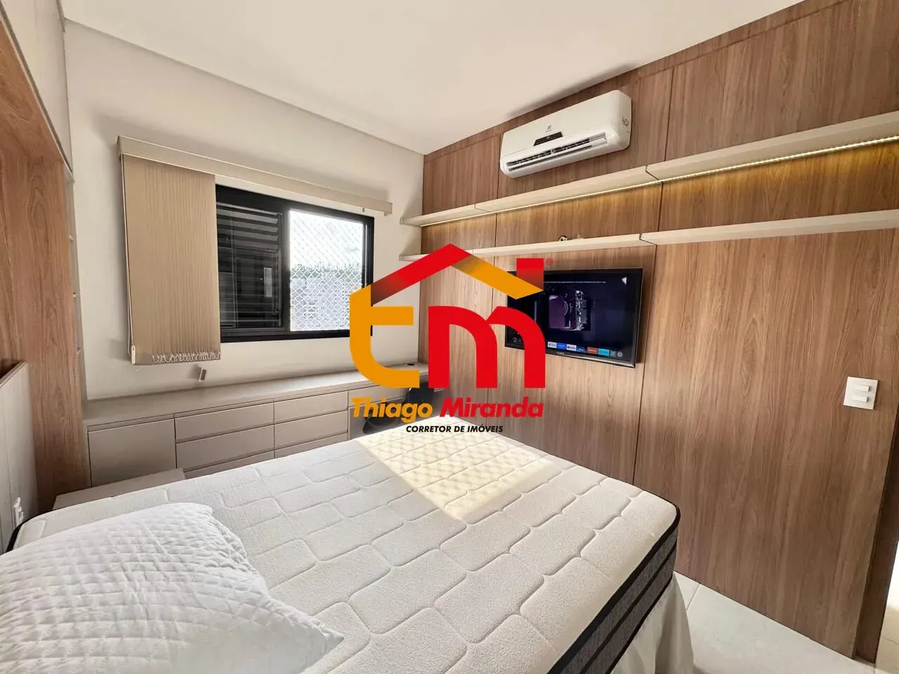 Foto 5 de Apartamento mobiliado de 1 suíte com varanda e piscina aquecida, Centro