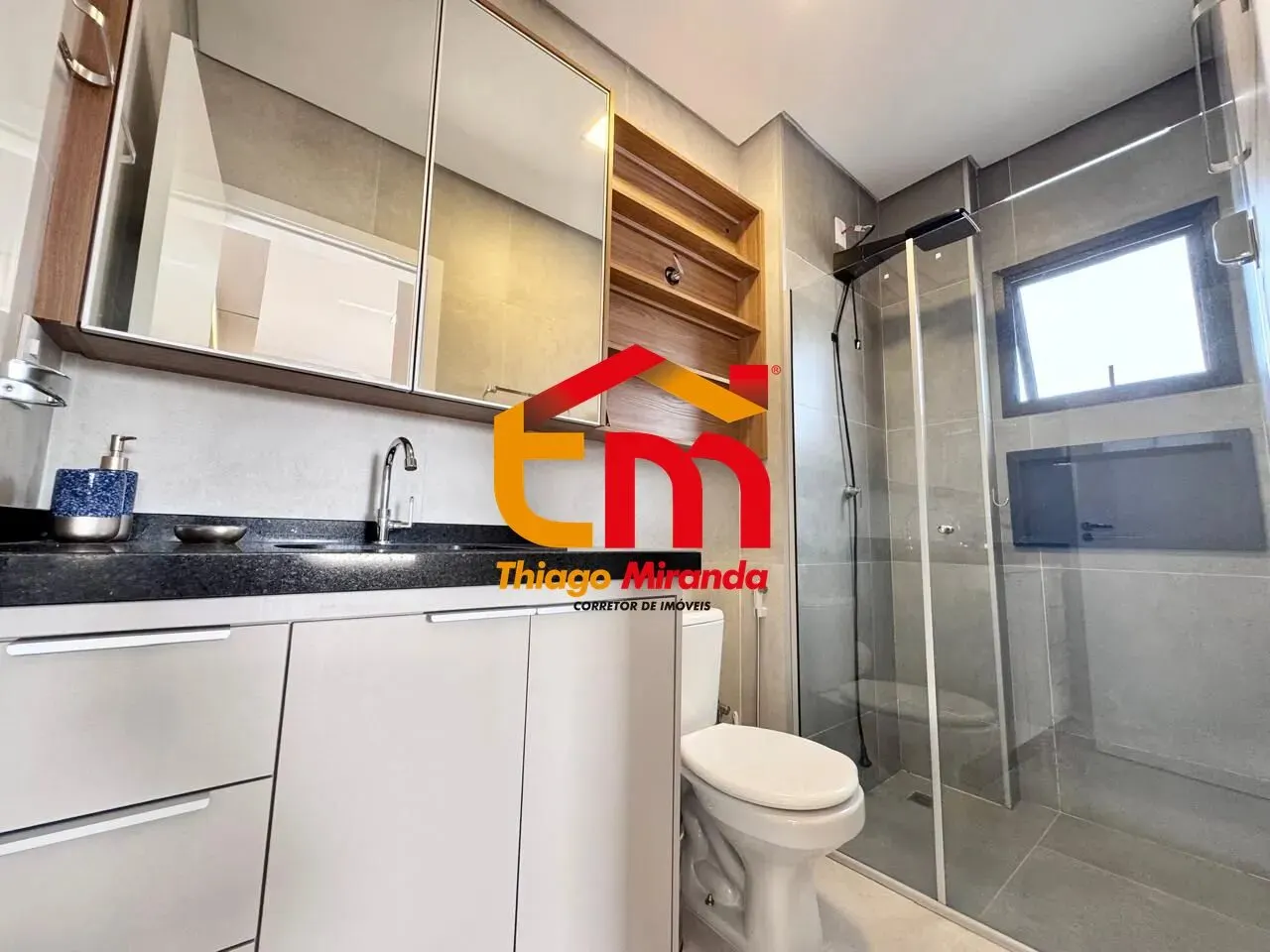 Foto 6 de Apartamento mobiliado de 1 suíte com varanda e piscina aquecida, Centro