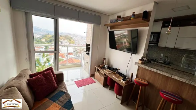 Foto 1 de Apartamento de 2 quartos (1 suíte) com varanda gourmet e vista da cidade no Village Inn, Morro Chic