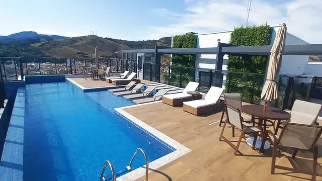 Apartamento garden de 1 suíte com espaço gourmet e lazer no rooftop, Avenida