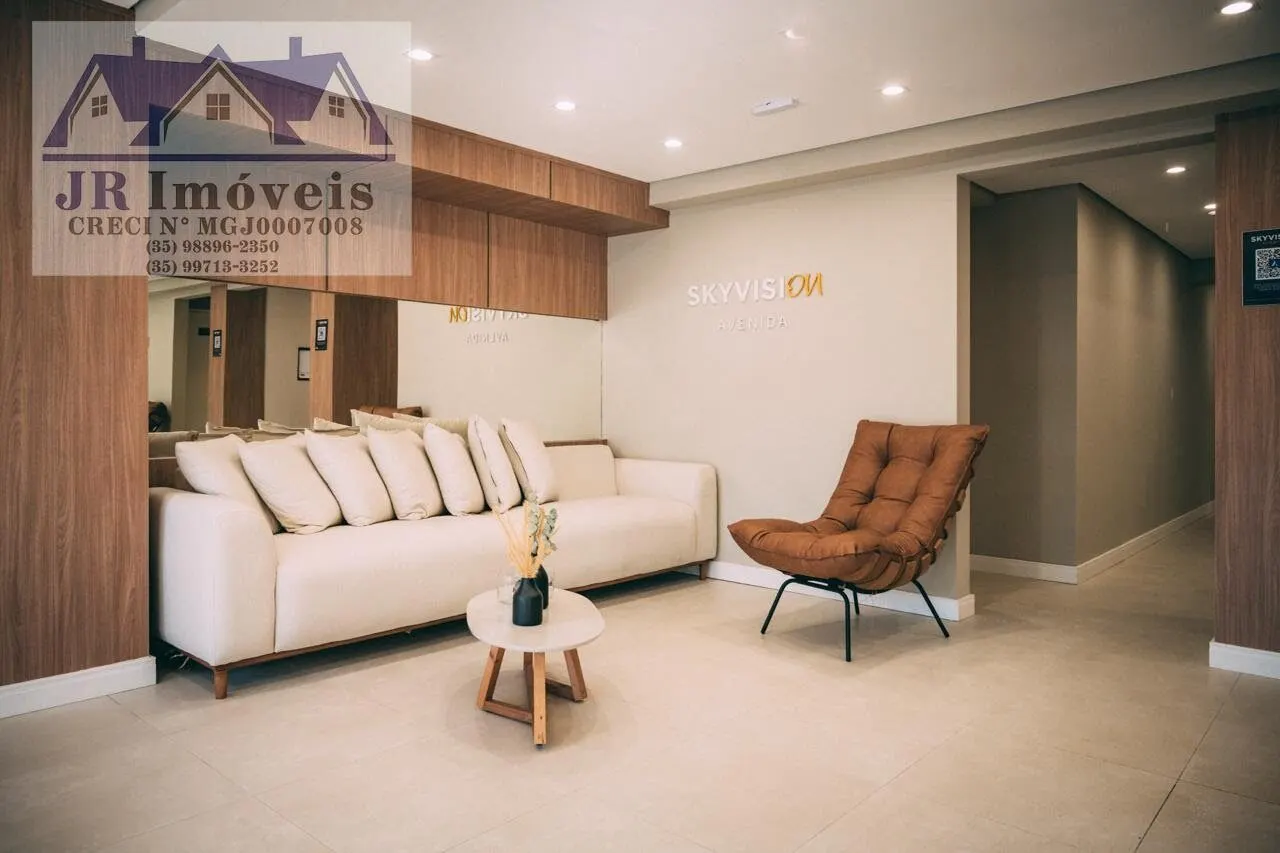 Foto 8 de Apartamento novo com 1 suíte em prédio com piscina e academia, Avenida