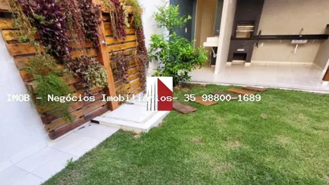 Foto 1 de Casa nova de 2 quartos (1 suíte) com área gourmet e jardim, Centro
