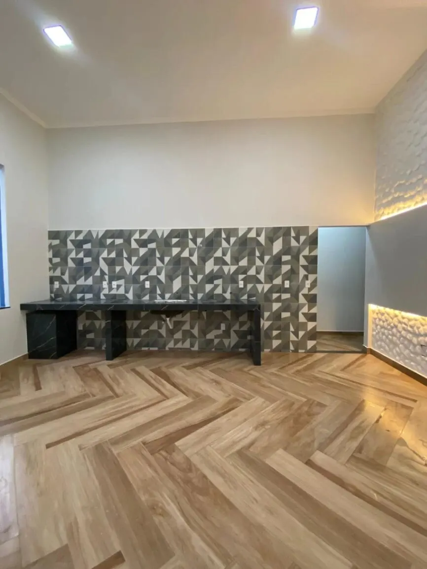 Foto 5 de Casa nova de 3 quartos (1 suíte) com garagem, Jardim Califórnia