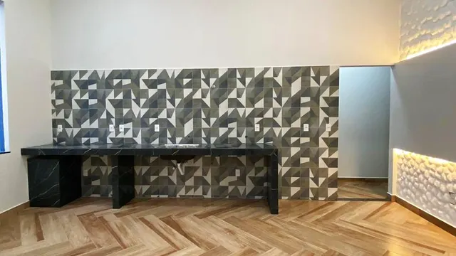 Foto 1 de Casa nova de 3 quartos (1 suíte) com sala e cozinha integradas, Jardim Califórnia