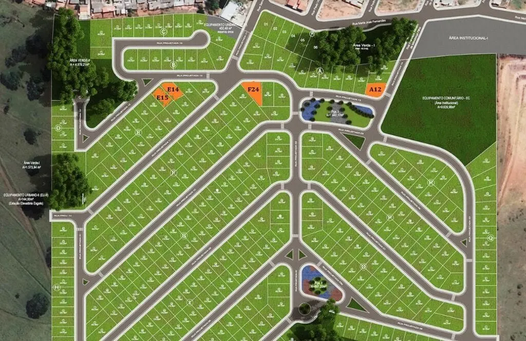 Foto 3 de Lote de 230,84 m² de esquina no Residencial Santa Clara, Açude