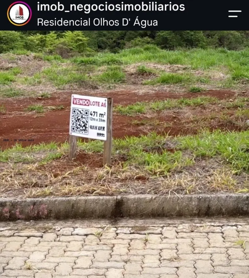 Foto 8 de Lote de 471 m² com vista em condomínio com lago, Condomínio Olhos D'Água