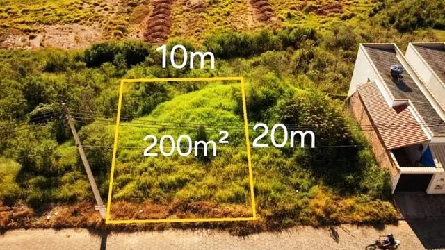 Terreno de 200 m² (10 x 20 m) com projeto aprovado e rua plana, Rebourgeon