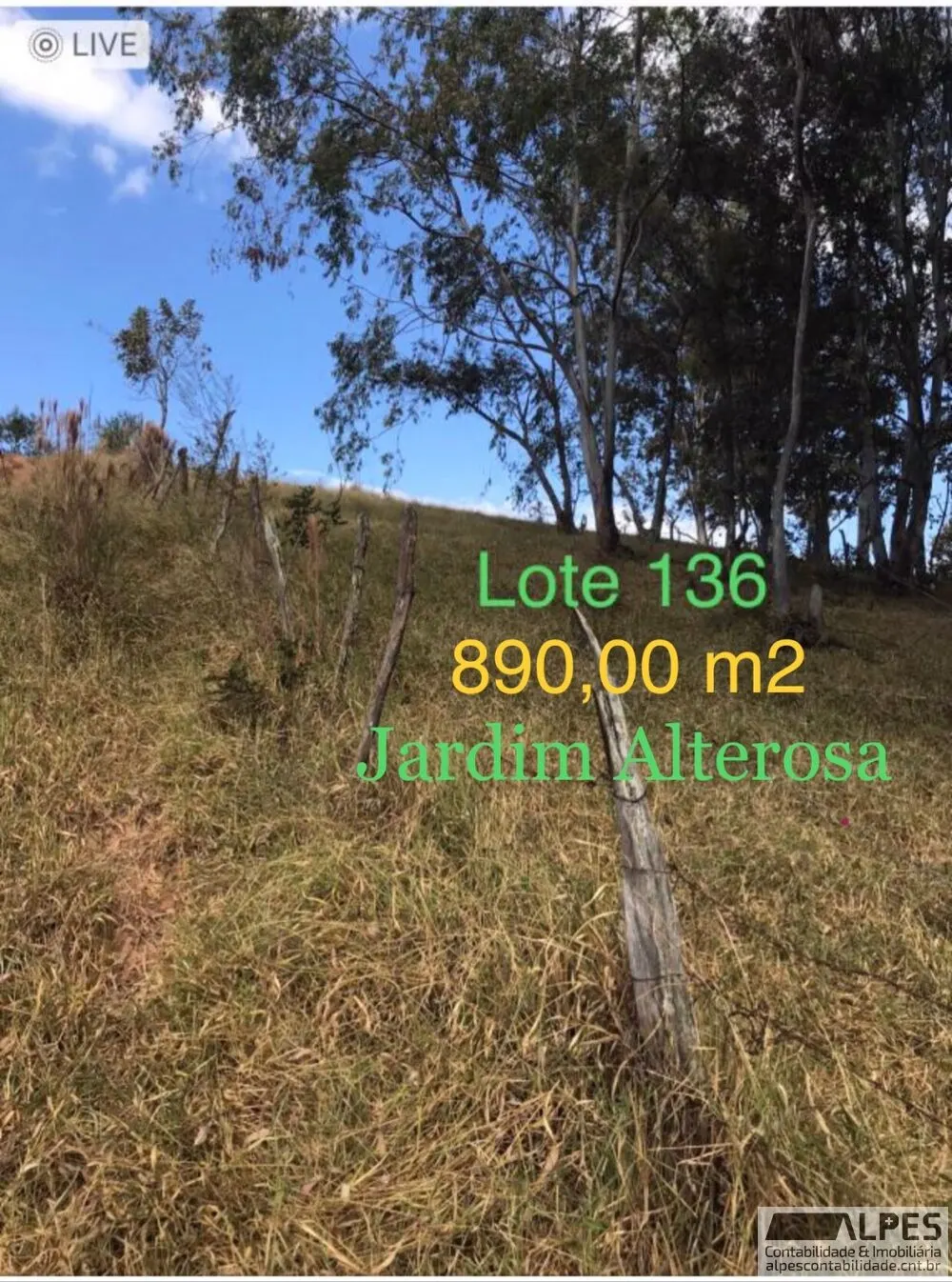 Foto 2 de Terreno de 890 m² no Jardim Alterosa, com água e luz próximas, Nações