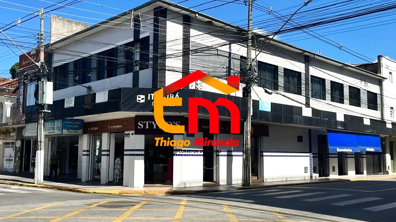 Prédio comercial de 7 salas no Centro, Itajubá